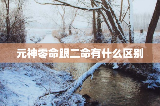 元神零命跟二命有什么区别