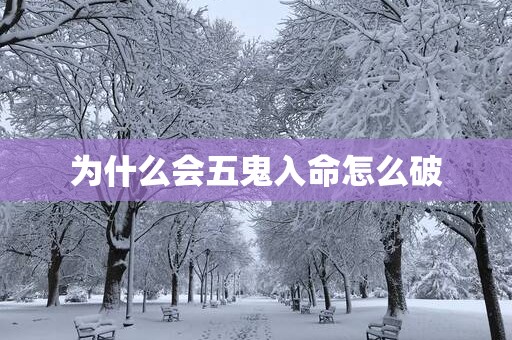 为什么会五鬼入命怎么破