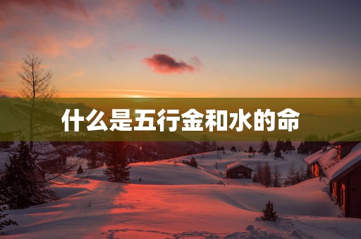 什么是五行金和水的命
