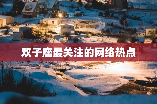 双子座最关注的网络热点