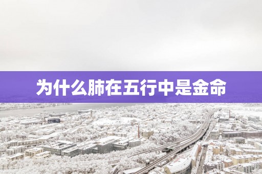 为什么肺在五行中是金命