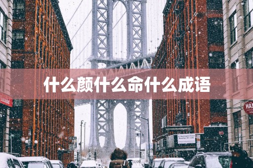 什么颜什么命什么成语