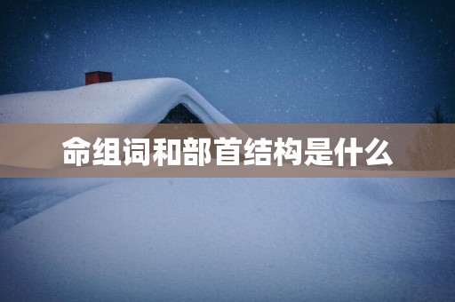 命组词和部首结构是什么