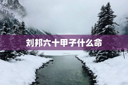 刘邦六十甲子什么命