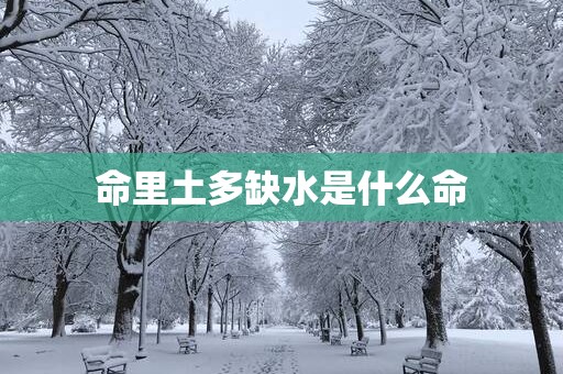 命里土多缺水是什么命