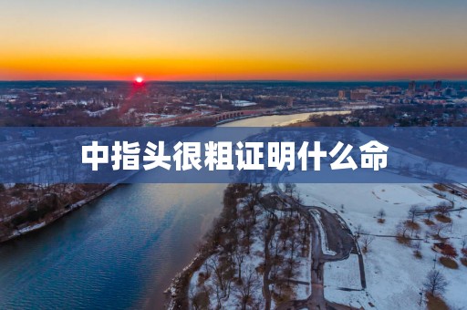 中指头很粗证明什么命