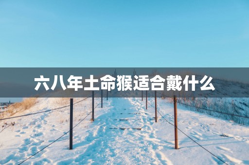 六八年土命猴适合戴什么