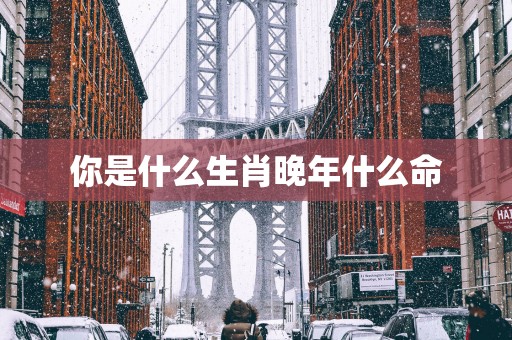 你是什么生肖晚年什么命