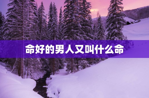 命好的男人又叫什么命