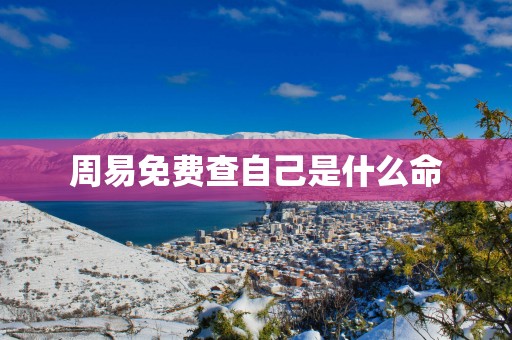 周易免费查自己是什么命