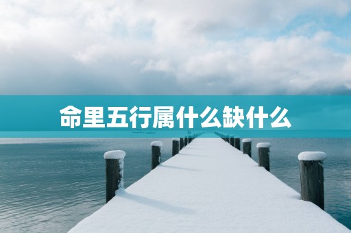命里五行属什么缺什么