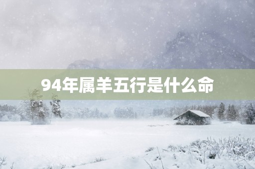 94年属羊五行是什么命