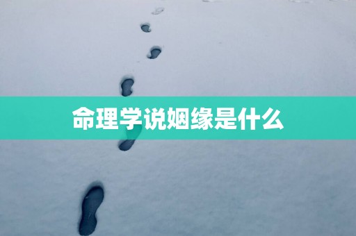 命理学说姻缘是什么