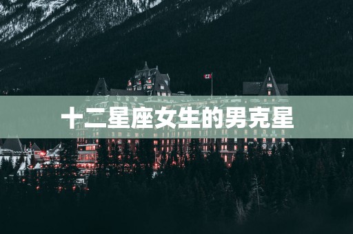 十二星座女生的男克星