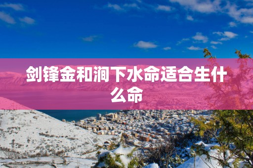 剑锋金和涧下水命适合生什么命