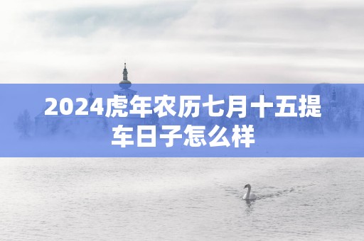 2024虎年农历七月十五提车日子怎么样