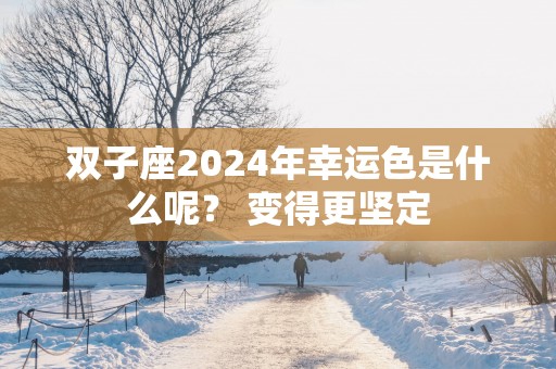 双子座2025年幸运色是什么呢？ 变得更坚定