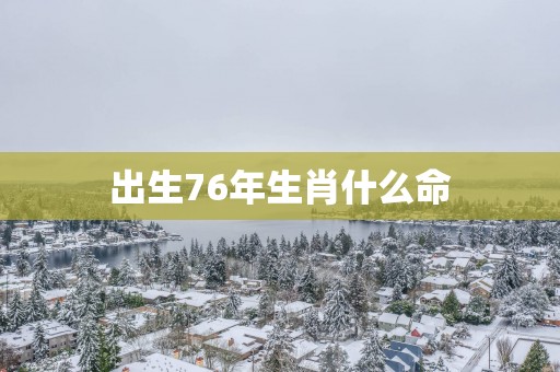 出生76年生肖什么命