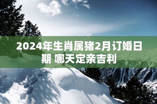 2025年生肖属猪2月订婚日期 哪天定亲吉利