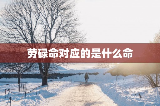 劳碌命对应的是什么命
