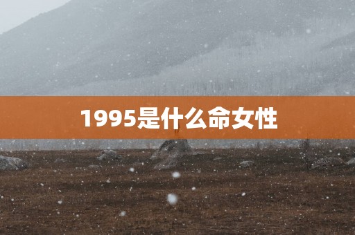 1995是什么命女性