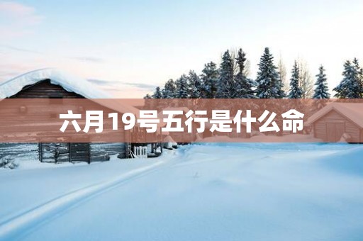 六月19号五行是什么命