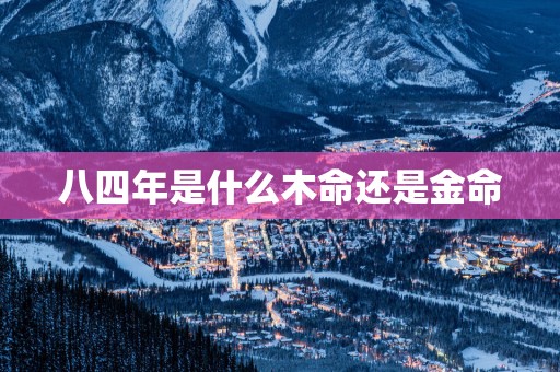 八四年是什么木命还是金命