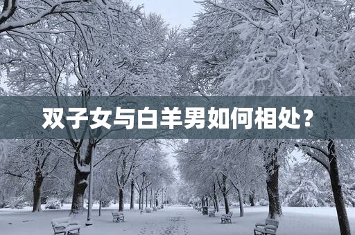 双子女与白羊男如何相处？