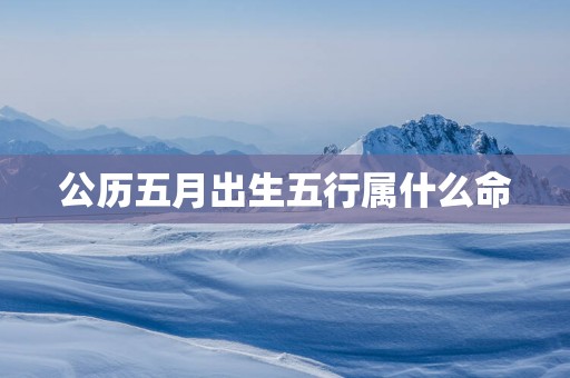 公历五月出生五行属什么命