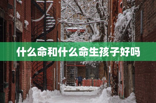 什么命和什么命生孩子好吗