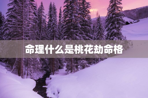命理什么是桃花劫命格