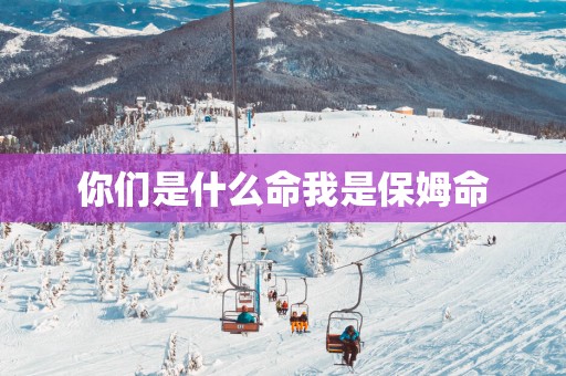 你们是什么命我是保姆命