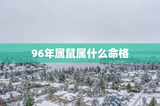 96年属鼠属什么命格 96年属鼠属什么命格