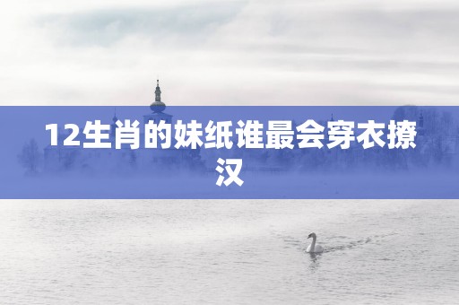 12生肖的妹纸谁最会穿衣撩汉