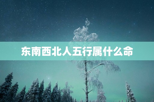 东南西北人五行属什么命