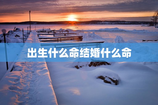 出生什么命结婚什么命