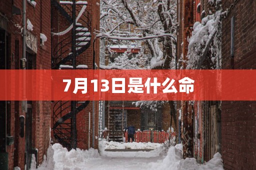 7月13日是什么命