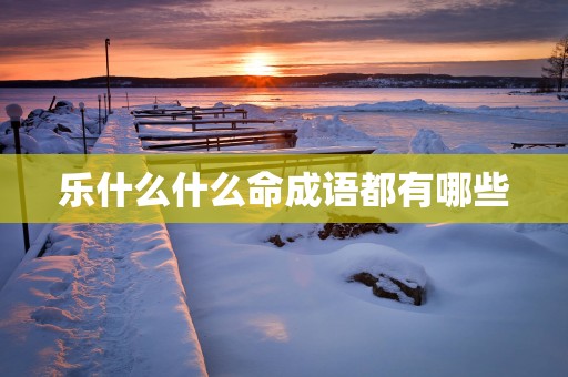 乐什么什么命成语都有哪些