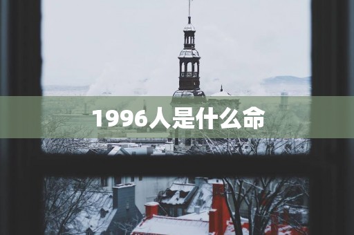 1996人是什么命