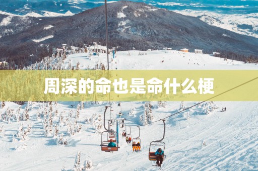 周深的命也是命什么梗