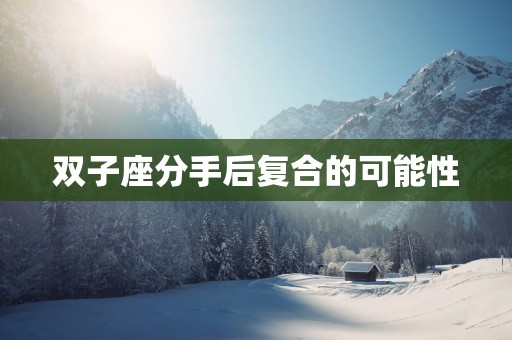 双子座分手后复合的可能性