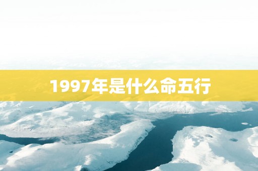 1997年是什么命五行