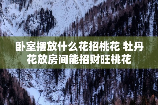 卧室摆放什么花招桃花 牡丹花放房间能招财旺桃花