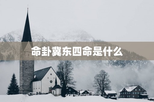 命卦冀东四命是什么