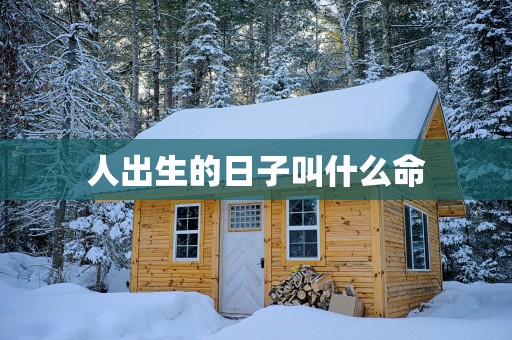 人出生的日子叫什么命