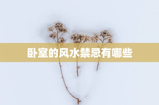 卧室的风水禁忌有哪些