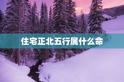 住宅正北五行属什么命