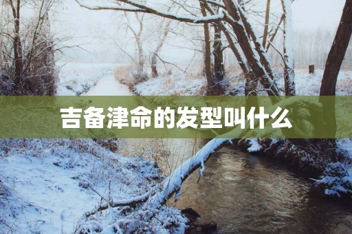 吉备津命的发型叫什么