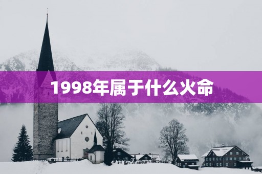 1998年属于什么火命