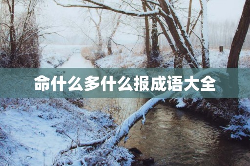 命什么多什么报成语大全